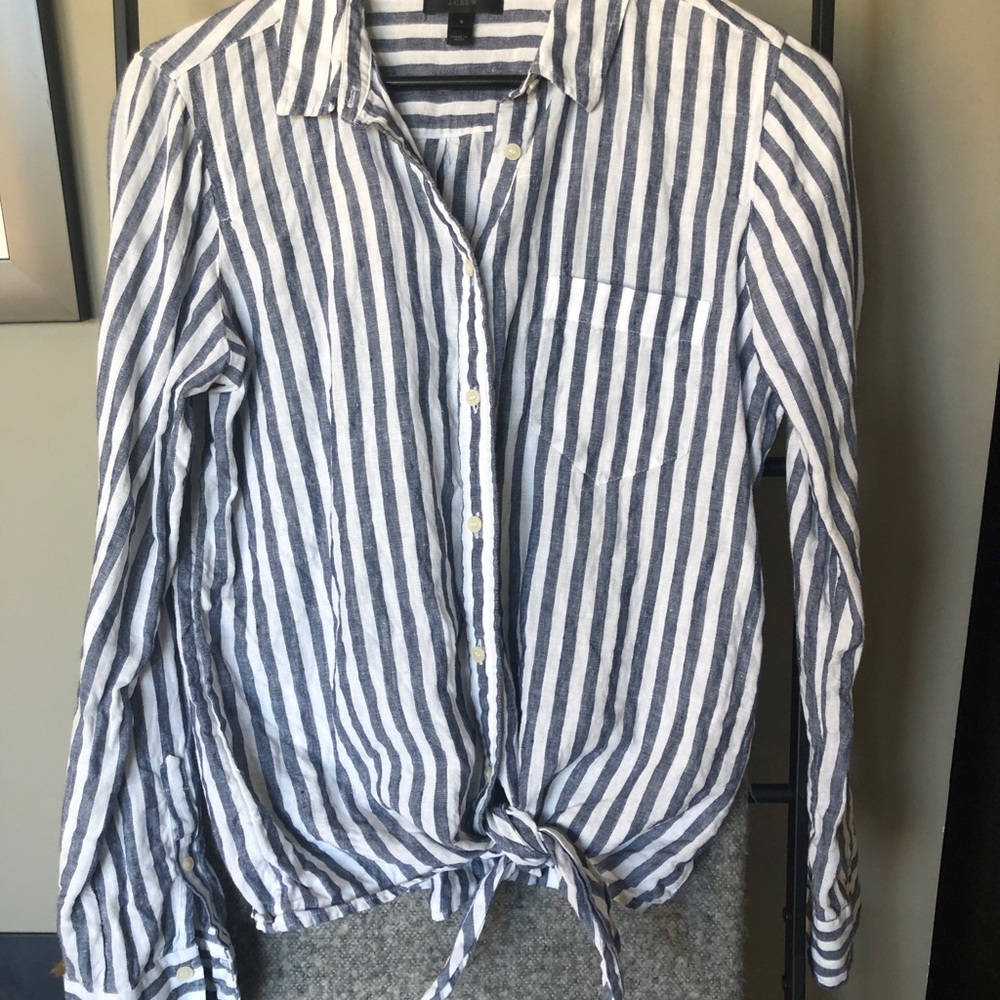 J. Crew striped button down